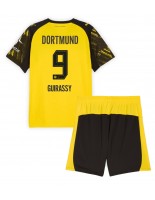 Borussia Dortmund Serhou Guirassy #9 Domácí dres pro děti 2025-26 Krátký Rukáv (+ trenýrky)